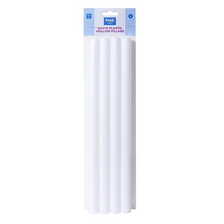 PME 12.5" Plastic Hollow Dowel Rods - Pack of 4
