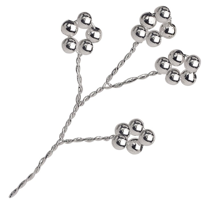 Pearls Silver/Silver Colour Wire