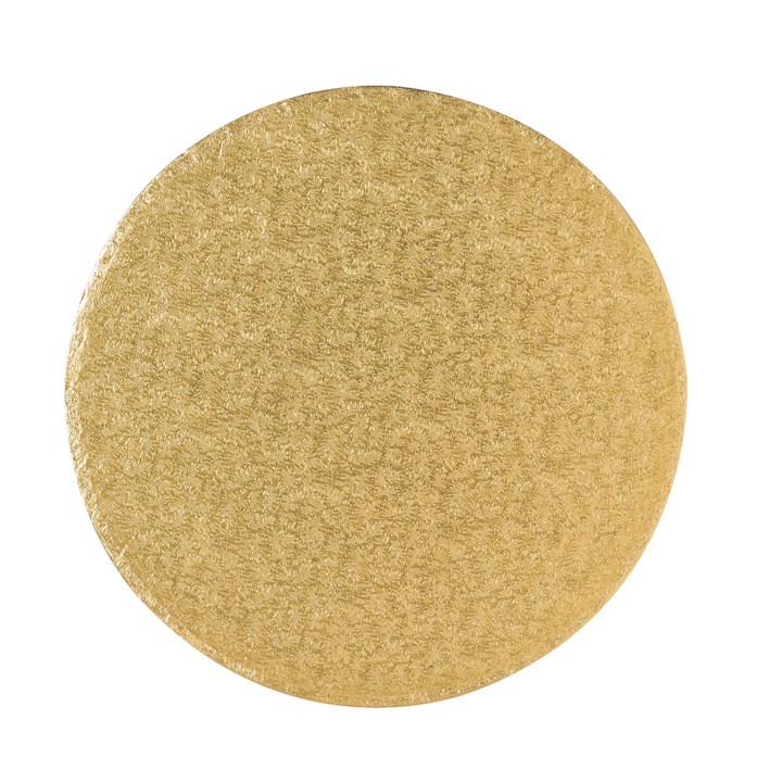 Round Gold Cake Drum Board - 14"
