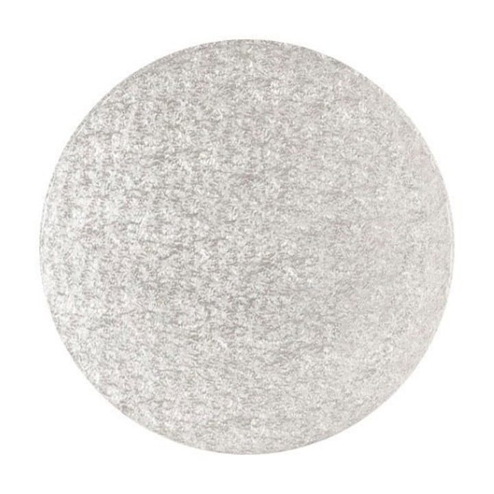 Round Hardboard Silver Cake Board - 10" - Pack of 10