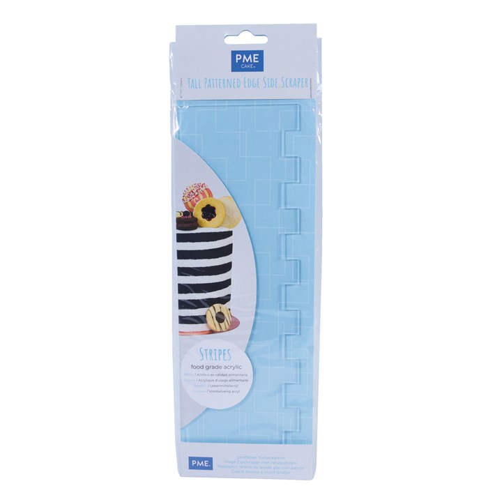 PME Patterned Side Scraper - Stripes - 12"