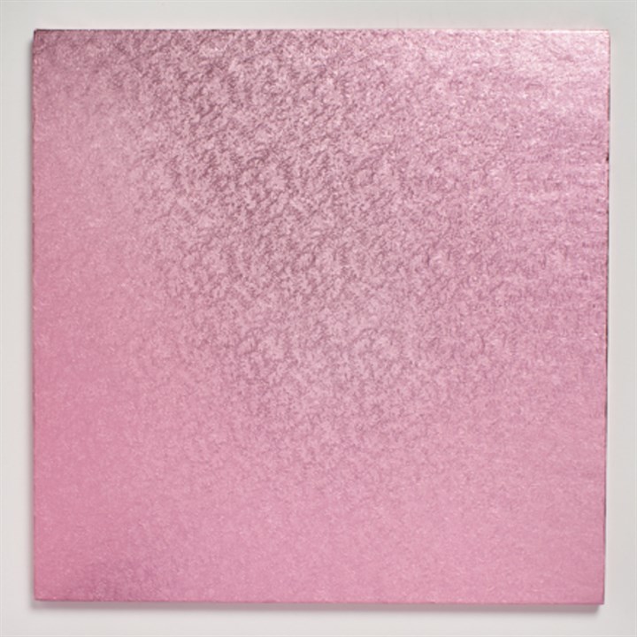 Square Light Pink Cake Drum Board - 12"