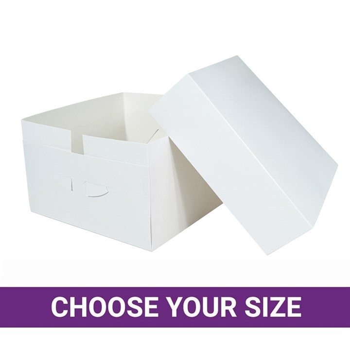 White Cake Box & Lid