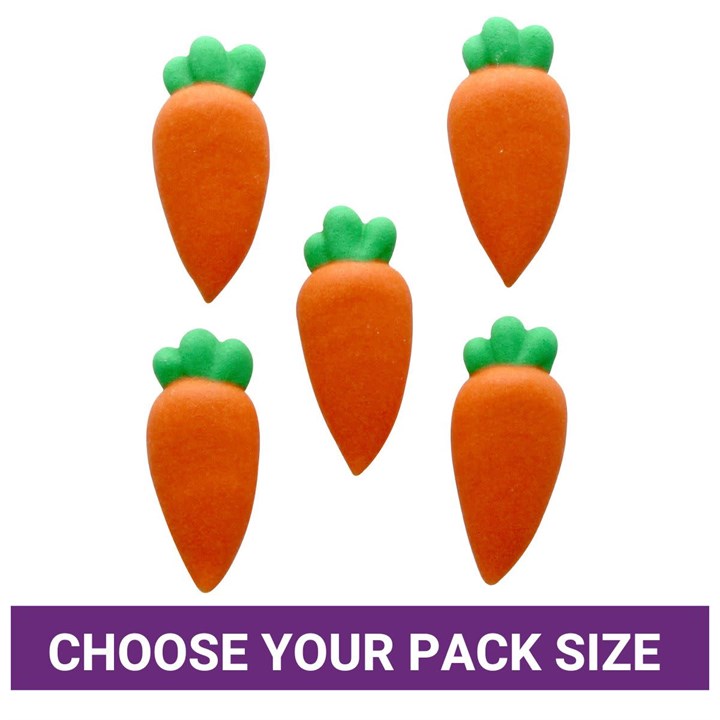 Carrot Sugar Decorations