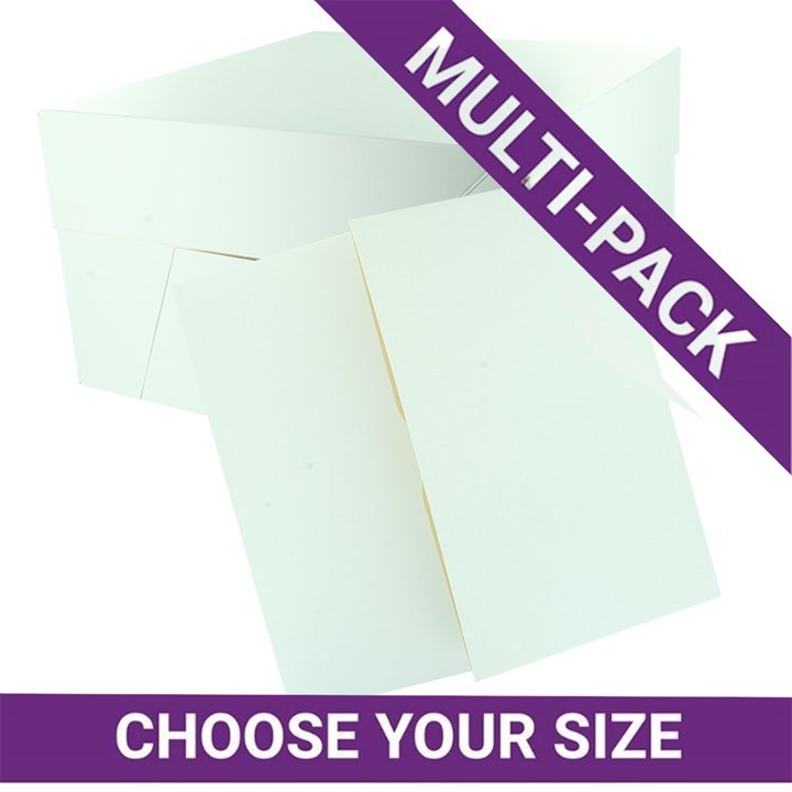Separate White Cake Bases & Lids