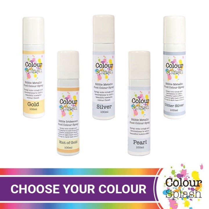 Colour Splash Food Colour Sprays - Metallic