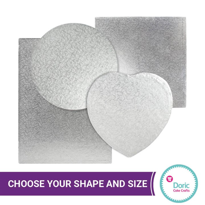 Doric Hardboard Cards, Silver, Pack of 10