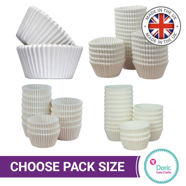 White Baking Cases - Various Types