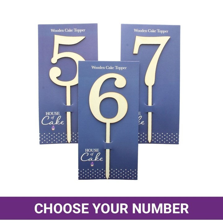 Wooden Number Cake Pics - Singles