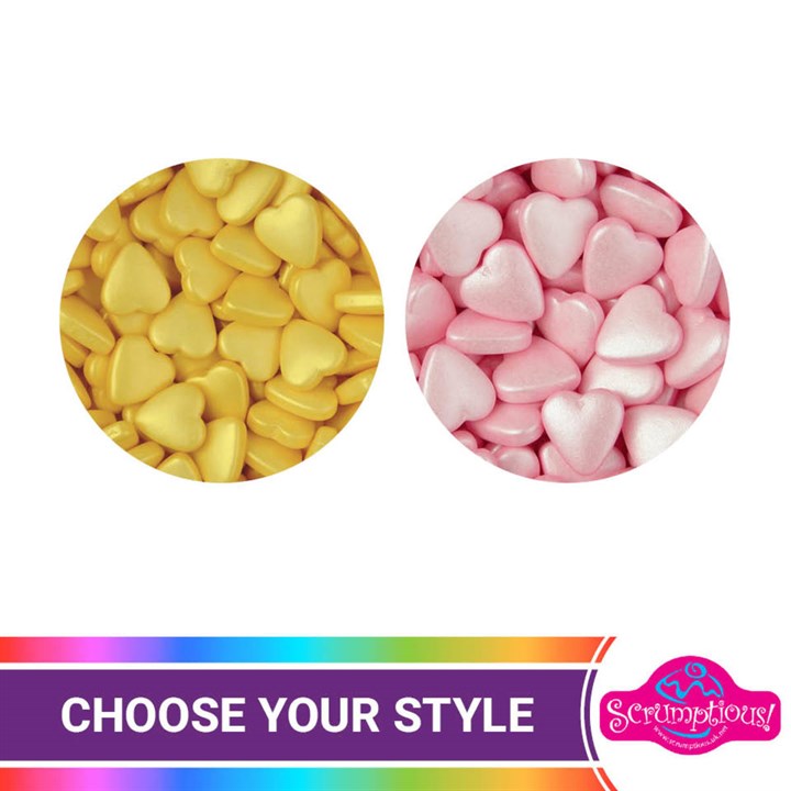 Scrumptious Glimmer Tablet Hearts, 80g