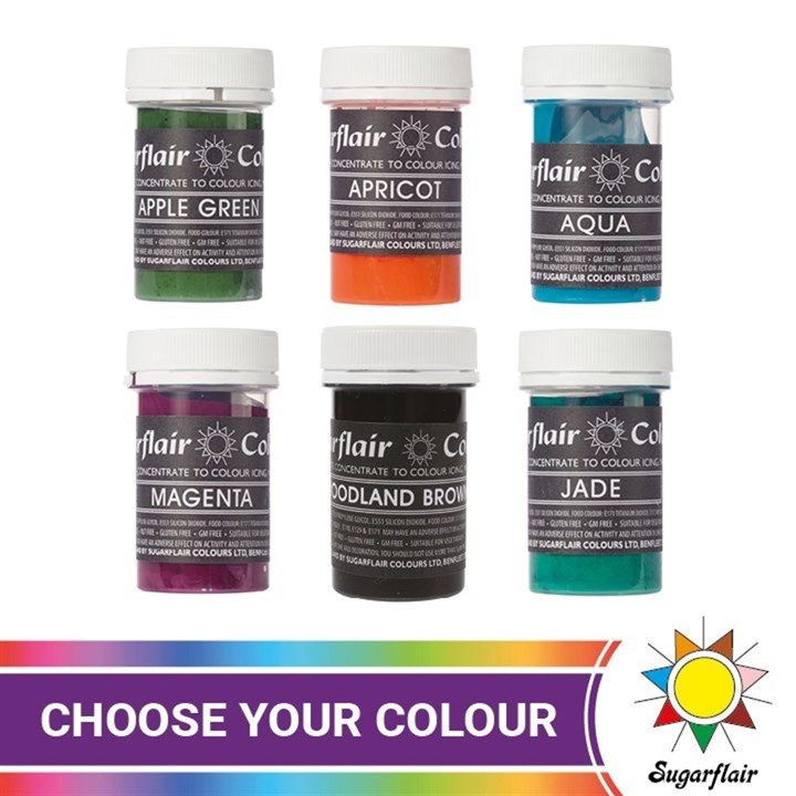 Sugarflair Spectral Food Colouring Pastes - Pastel