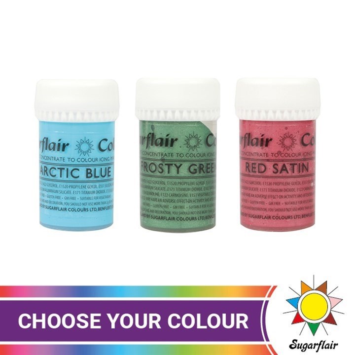 Sugarflair Spectral Food Colouring Pastes - Satin