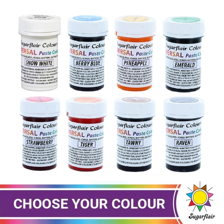 Sugarflair Universal Paste Colours