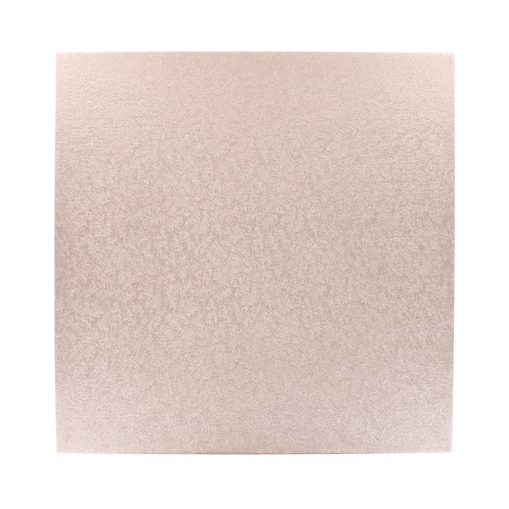 10'' (254mm) Double Thick Square Turned Edge Cake Cards Rose Gold (between 2.5 & 3mm Thick)