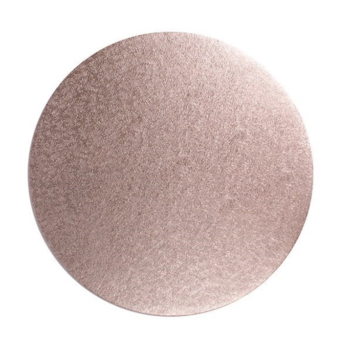 Round Rose Gold Cake Drum Board - 12"