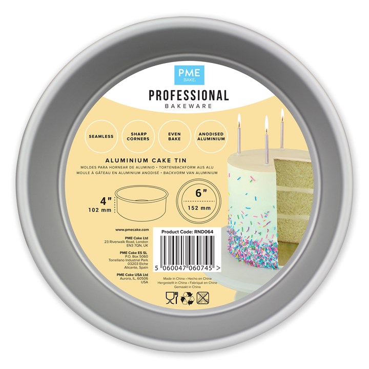 PME Round Cake Tin - 6" x 4"