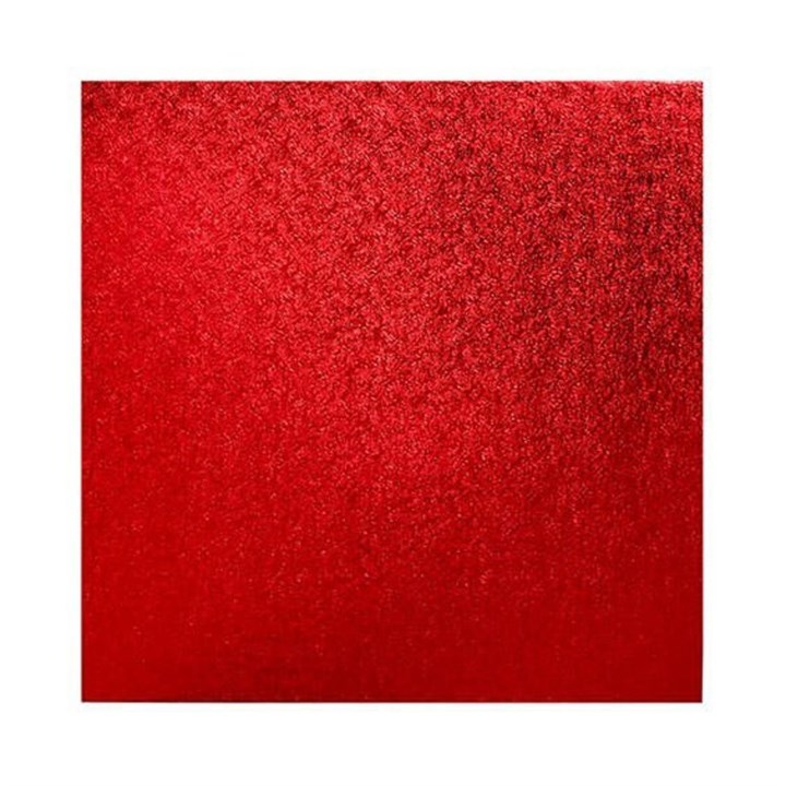 Bulk Pack - Square Red Cake Drum Board - 14" - Pack of 5