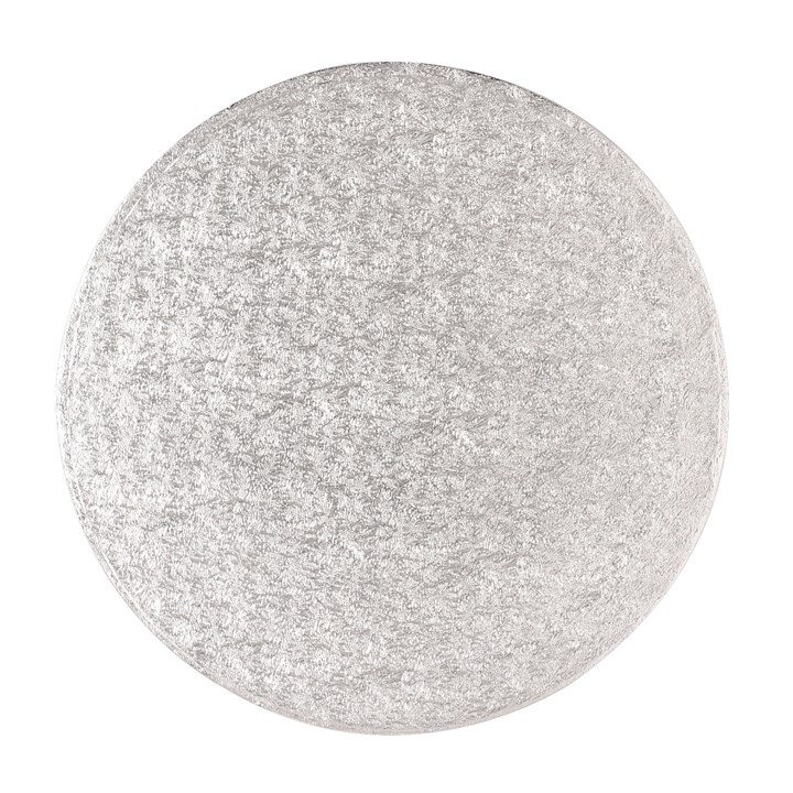 11" Round Silver Cake Drum Board