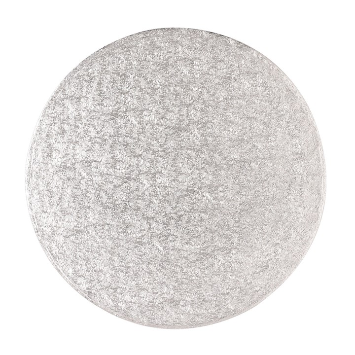 15" Round Silver Cake Drum Board