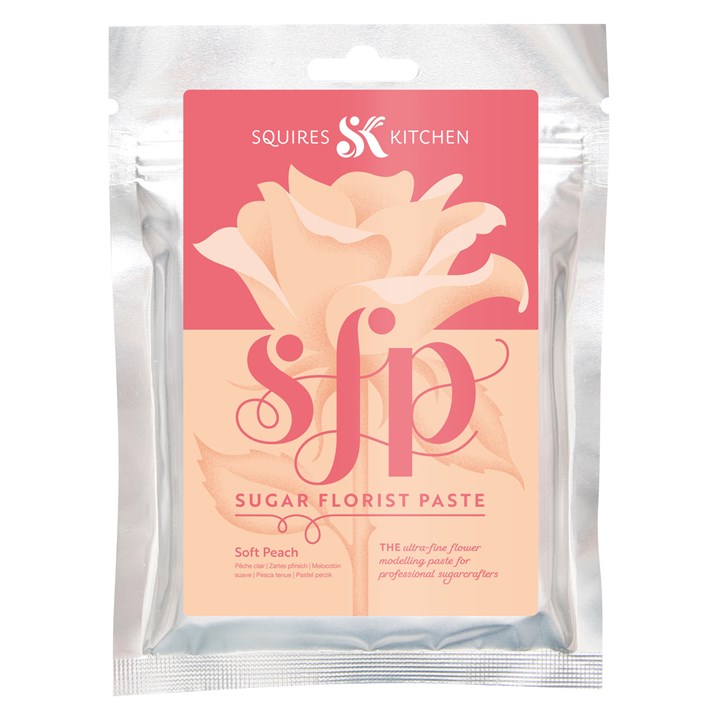 Squires Sugar Flower Paste - Soft Peach - 200g