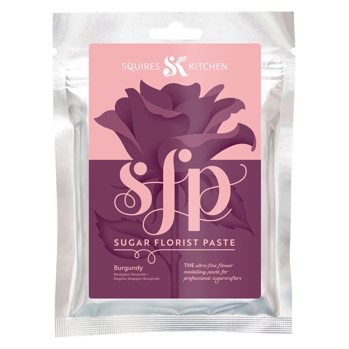 Squires Sugar Flower Paste - Bordeaux - 100g