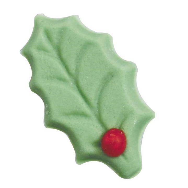 Light Green Sugar Holly Leaves - Pack of 432