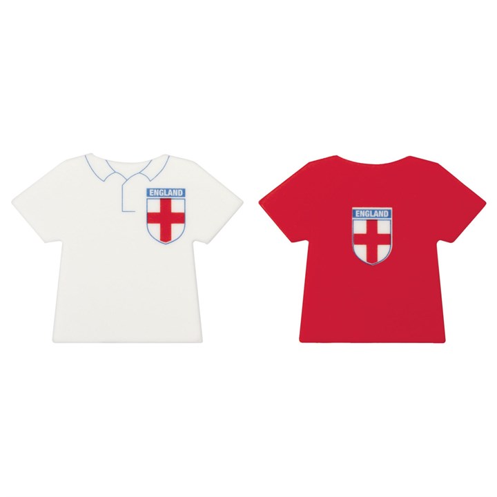 England Football Supporters Shirts 68 x 55mm