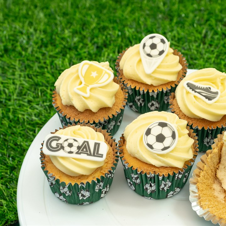 Football Sugar Decorations - Pack of 32