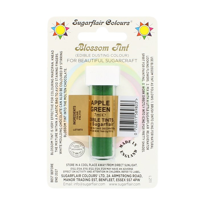Sugarflair Apple Green Blossom Dusting Colour