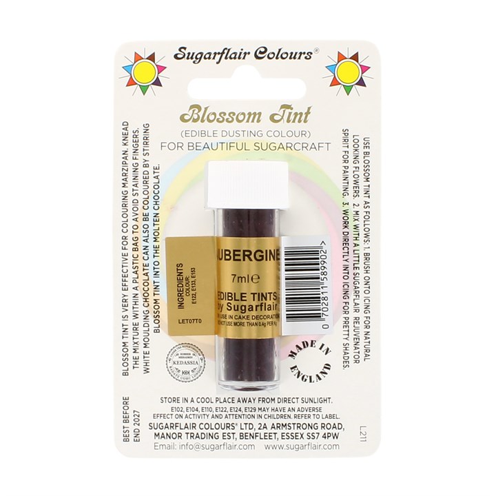 Sugarflair Aubergine  Blossom Dusting Colour