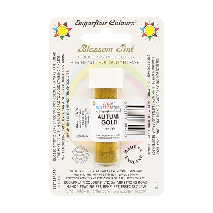 Sugarflair Autumn Gold  Blossom Dusting Colour