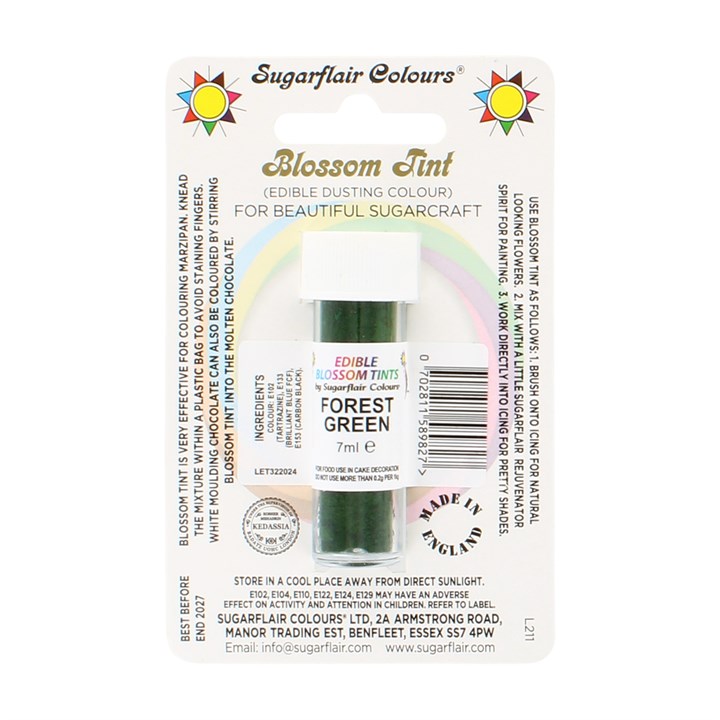 Sugarflair Forest Green Blossom Dusting Colour