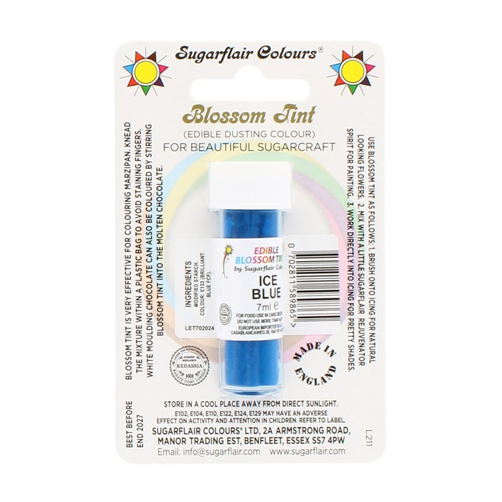 Sugarflair Ice Blue Blossom Dusting Colour