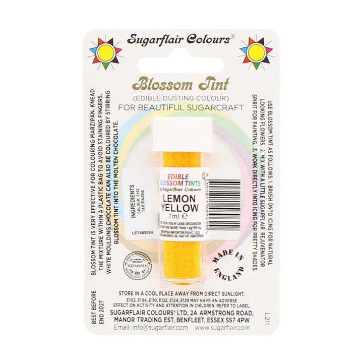Sugarflair Lemon Yellow Blossom Dusting Colour