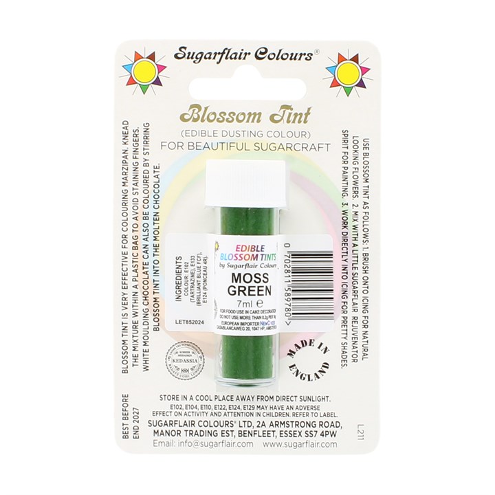 Sugarflair Moss Green Blossom Dusting Colour