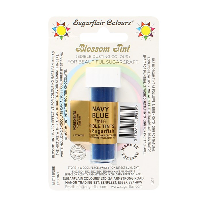 Sugarflair Navy Blue Blossom Dusting Colour
