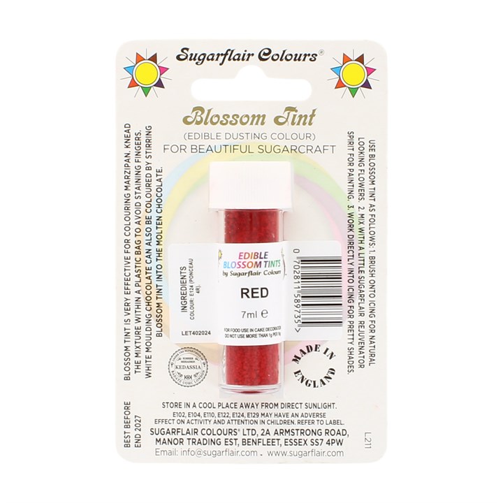 Sugarflair Red Blossom Dusting Colour