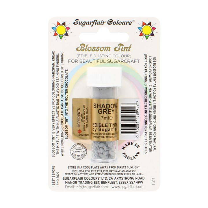 Sugarflair Shadow Grey Blossom Dusting Colour