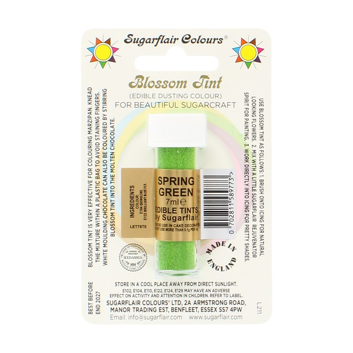 Sugarflair Spring Green Blossom Dusting Colour