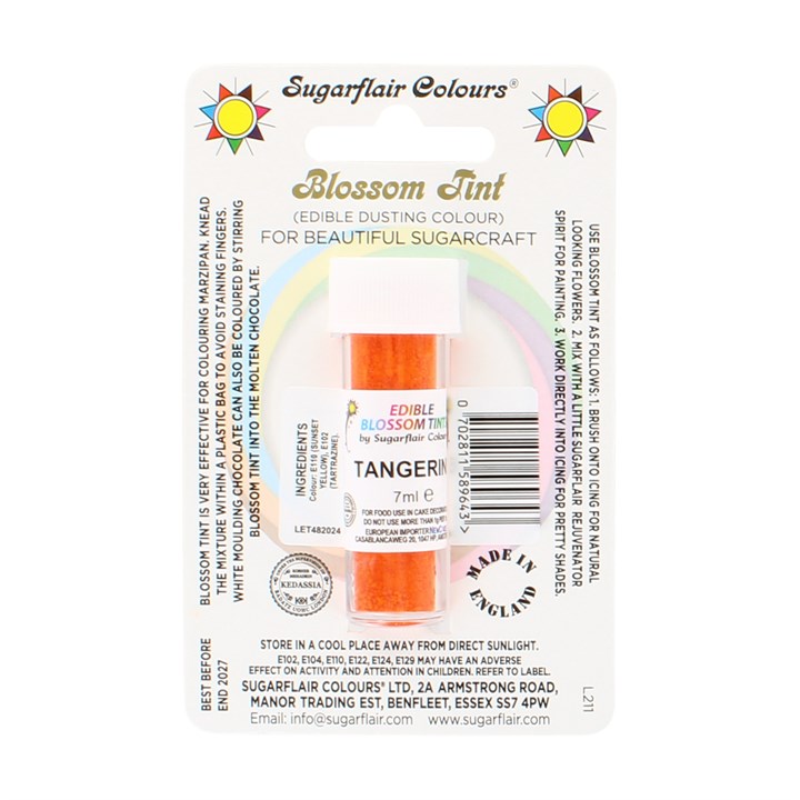 Sugarflair Tangerine Blossom Dusting Colour