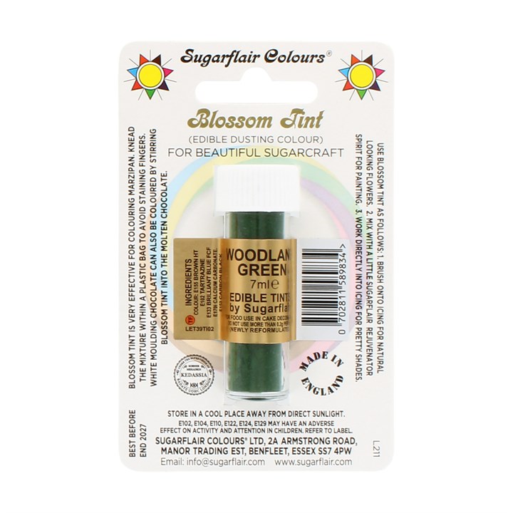 Sugarflair Woodland Green  Blossom Dusting Colour