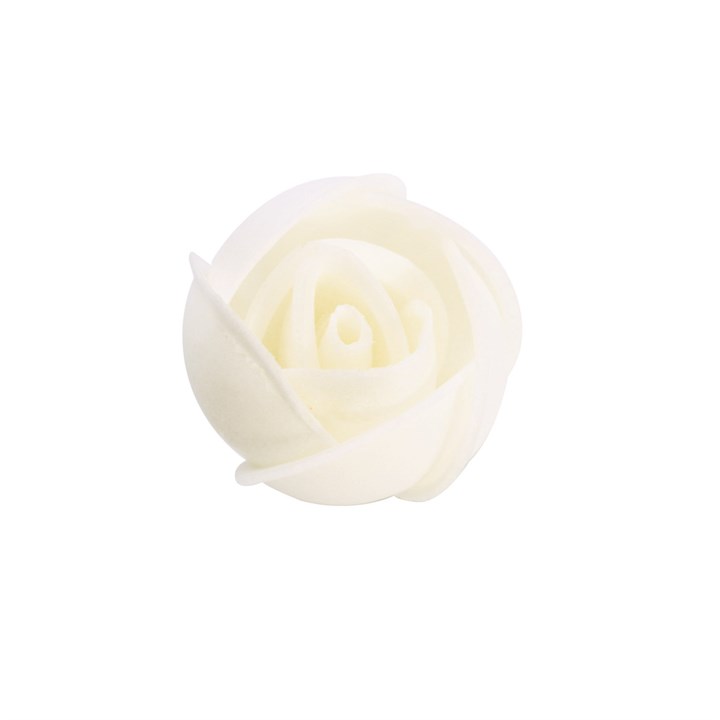 Medium Wafer Edible Rose - White