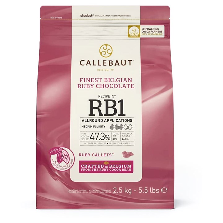 Callebaut Belgian Ruby Chocolate 2.5kg