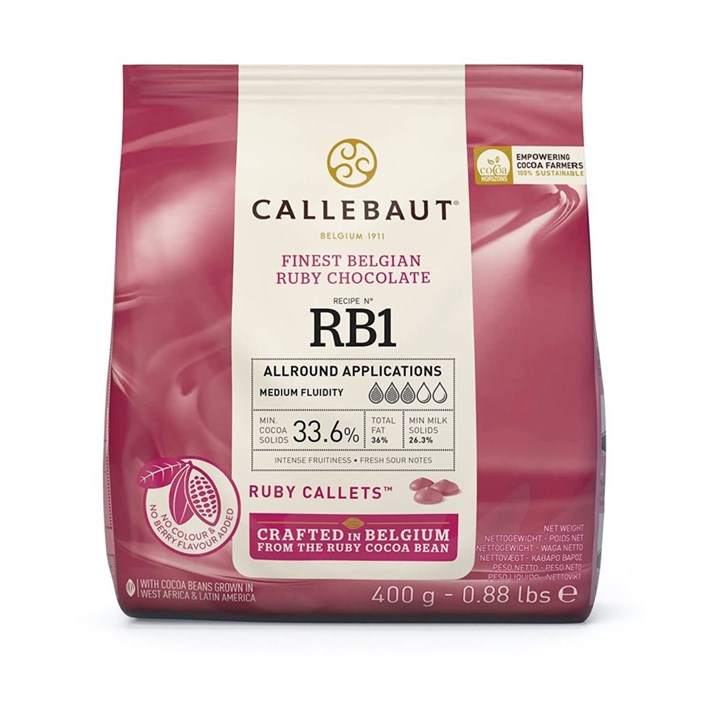 Callebaut Belgian Ruby Chocolate 400g