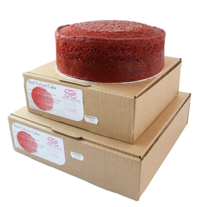 Red Velvet Sponge Cake – Round – 8”