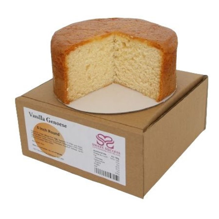 Vanilla Genoese Sponge Cake – Round – 8”