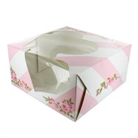 Culpitt 10 inch Pink Heart Window Cake Box