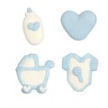 Culpitt Blue Baby Sugar Cake Topper Decorations - Pack of 12