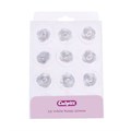 Culpitt White Sugar Roses - Pack of 12