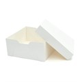 13" White Cake Box & Lid - single